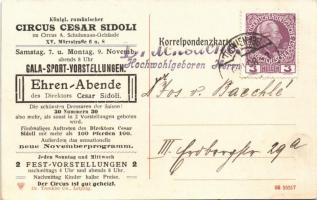 1908 4 Wunder-Akrobaten-Elefanten des Königl. rumänischen Circus Sidoli / Romanian circus elephants,...