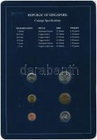 Szingapúr 1986-1988. 1c-1D (6xklf), "Coin Sets of All Nations" forgalmi szett felbélyegzet...