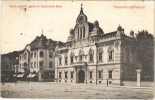 1918 Temesvár, Timisoara; Szerb ortodox püspöki palota, Leszámítoló Bank. Grün Károly kiadása / Serbian Orthodox bishop's palace, bank