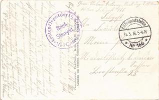 1916 Deutsche Offiziere auf einer Besichtigungsfahrt durch Wilna / WWI German military, German offic...