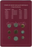 Szovjetunió 1979. 1k-1R (9xklf), "Coin Sets of All Nations" forgalmi szett felbélyegzett k...