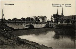 Békéscsaba, Kultúrpalota, Múzeum, híd. Tevan Adolf kiadása