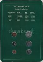 Salamon-szigetek 1977-1981. 1c - 1$ (6xklf), "Coin Sets of All Nations" forgalmi szett fel...