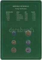 Nyugat-Afrikai Államok / Szenegál 1997-2000. 1Fr-100Fr 6xklf, "Coin Sets of All Nations" f...