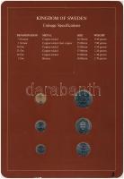 Svédország 1983. 10ö-5K (6xklf), "Coin Sets of All Nations" forgalmi szett felbélyegzett k...