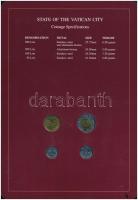 Vatikán 1991. 50L - 500L (4xklf), "Coin Sets of All Nations" forgalmi szett felbélyegzett ...