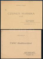 cca 1930-1940 Tanu és Magyarország folyóiratok kitöltetlen előfizetői, megrendelő szelvényei