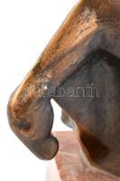 Olcsai Kiss Zoltán (1895-1981): Don Quijote.
Patinázott bronz márvány talapzaton m: 21,5 cm Jelezve...