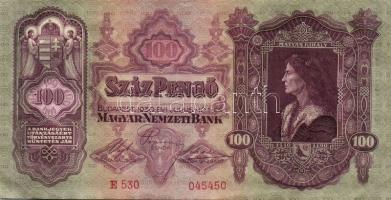 1930. 100P(3x) kevés ugrású sorszámokkal T:I