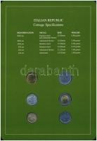 Olaszország 1979-1991. 10L-500L (6xklf), "Coin Sets of All Nations" forgalmi szett felbély...