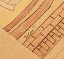 Bálint Endre (1914 - 1986) Alak az éjszakában.
Vegyes-technika, papír 24 x 15 cm Jelzett: Bálint.
...