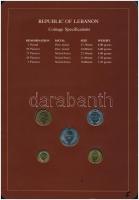 Libanon 1975-1981. 5p-1P (5xklf) "Coin Sets of All Nations" forgalmi szett felbélyegzett k...