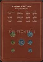 Lesotó 1979-1983. 1s-1L (7xklf), "Coin Sets of All Nations" forgalmi szett felbélyegzett k...