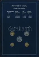 Makaó 1985-1988. 10a-5P (5xklf), "Coin Sets of All Nations" forgalmi szett felbélyegzett k...