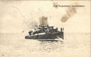 1909 SMS Scharfschütze osztrák-magyar Huszár-osztályú romboló / K.u.K. Kriegsmarine S.M. Torpedoboot Scharfschütze / Austro-HUngarian Navy destroyer (fl)