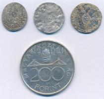 1870KB 10kr Ag "Váltó Pénz" + 1838. 3kr Ag "V. Ferdinánd" (verdejel nem látható)...