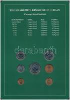 Jordánia 1978-1984. 1f-1/4D (7xklf), "Coin Sets of All Nations" forgalmi szett felbélyegze...