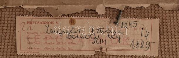 Zsignár István (1930-2002): Borsodi táj, 1968. Olaj, farost. Jelzett. Hátoldalán autográf felirattal...