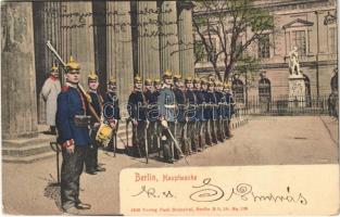 Berlin, Hauptwache / German military, main guard, guards. Verlag Paul Schnabel (EK)