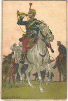 Austro-Hungarian K.u.K. military art postcard, litho s: Ludwig Koch (EM)