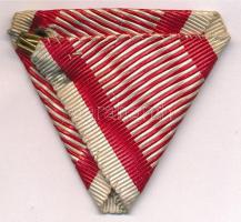 1916. "A Katonai Érdemkereszt III. Osztálya hadidíszítménnyel" kitüntetés mellszalagja has...