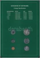 Dánia 1987. 5ö-5K (6xklf), "Coin Sets of All Nations" forgalmi szett felbélyegzett kartonl...