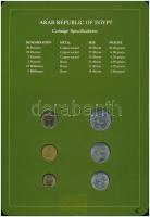 Egyiptom 1970-1980. 5m-20P (6xklf), "Coin Sets of All Nations" forgalmi szett felbélyegzet...