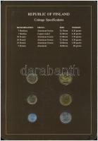 Finnország 1982-1984. 5p-5M (6xklf), "Coin Sets of All Nations" forgalmi szett felbélyegze...