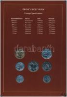 Francia-Polinézia 1984-1986. 1Fr - 100Fr (7xklf), "Coin Sets of All Nations" forgalmi szet...