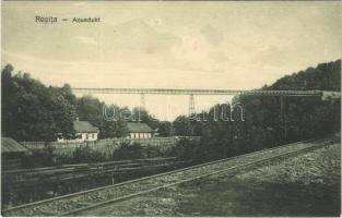 Resicabánya, Resicza, Recita, Resita; Aquadukt / Vízvezeték. Deutsch Testvérek kiadása / aqueduct