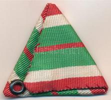 1923. "II. osztályú nem katona állományú Tiszti Szolgálati Jel" eredeti mellszalagja haszn...