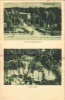 1940 Szovátafürdő, Baile Sovata; Parcul Regina Maria, Lacul Ursu / park, Medve-tó / park, lake (kis szakadás / small tear)