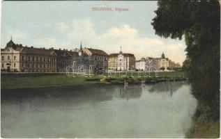 Temesvár, Timisoara; Bégasor. Bettelheim Miksa és Társa kiadása / Bega riverside (ázott / wet damage)