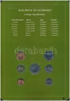 Guernsey 1979-1984. 1p - 1P (7xklf), "Coin Sets of All Nations" forgalmi szett felbélyegze...