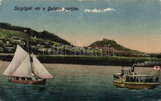 Szigligeti vár a Balaton partján