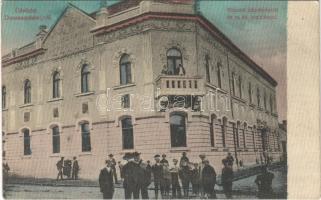 1910 Dunaszerdahely, Dunajská Streda; Központi takarékpénztár és m. kir. posta. Goldstein Jozsua kiadása / savings bank and post office