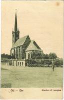 1925 Dés, Dej; Biserica ref. / Református templom. Goldstein kiadása / Calvinist church (kis szakadás / small tear)