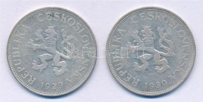 Csehszlovákia 1929-1930. 5K Ag (2xklf) T:3
Czechoslovakia 1929-1930. 5 Korun Ag (2xdiff) C:F