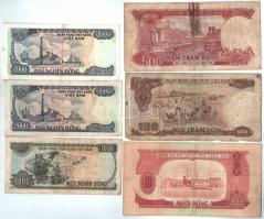 Vietnam 1958-1987. 10D-2000D 6db 5klf T:III-IV
Vietnam 1958-1987. 10 Dong - 2000 Dong 6 banknotes, ...