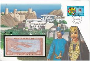Omán 1992. 100B, felbélyegzett borítékban, bélyegzéssel T:I Oman 1992. 100 Baisa in envelope with stamp and cancellation C:UNC