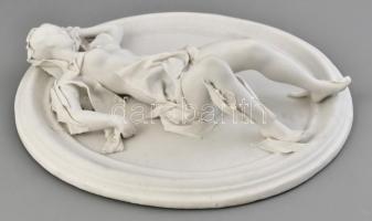 Szávoszt Katalin (1941- ): Vitalitás.
Bisquvit fali porcelán kisplasztika. Hibátlan. 29x25,5cm Jelz...