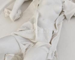 Szávoszt Katalin (1941- ): Vitalitás.
Bisquvit fali porcelán kisplasztika. Hibátlan. 29x25,5cm Jelz...