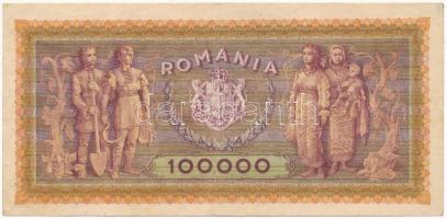 Románia 1947. 100.000L T:III Romania 1947. 100.000 Lei C:F