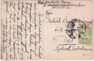 Pozsony, Pressburg, Bratislava; Pozsony-Bécs villamos vasút ligeti állomás, gőzmozdony / Pressburg-W...