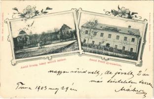 1903 Aszód, Evangélikus leány nevelő intézet, Petőfi gimnázium. Wahl Adolf kiadása, Schrecker Mihály fényképész