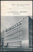 1973 Jews College London Annual report. 12p. Fotókkal.