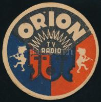Régi Orion reklám söralátét d: 10,5 cm