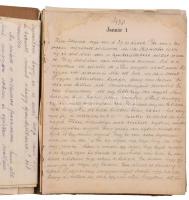 1938 Újpesti lányka naplója Kiss Éva, kb 80 kézzel írt lapon.
