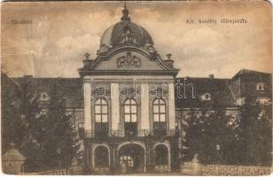 1916 Gödöllő, Királyi kastély főbejárata (r)