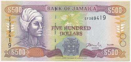 Jamaika 1999. 500D T:II Jamaica 1999. 500 Dollar C:XF